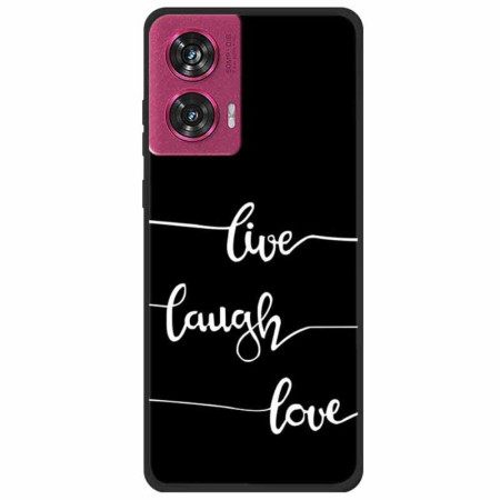 Κάλυμμα Motorola Edge 50 Fusion Live Laugh Love Σιλικόνης