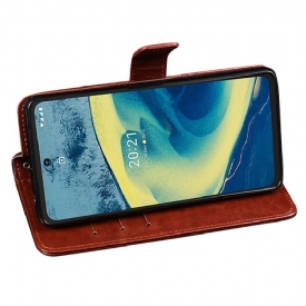 Κάλυμμα Nokia XR20 Θήκη Flip Idewei Folio Leather Effect