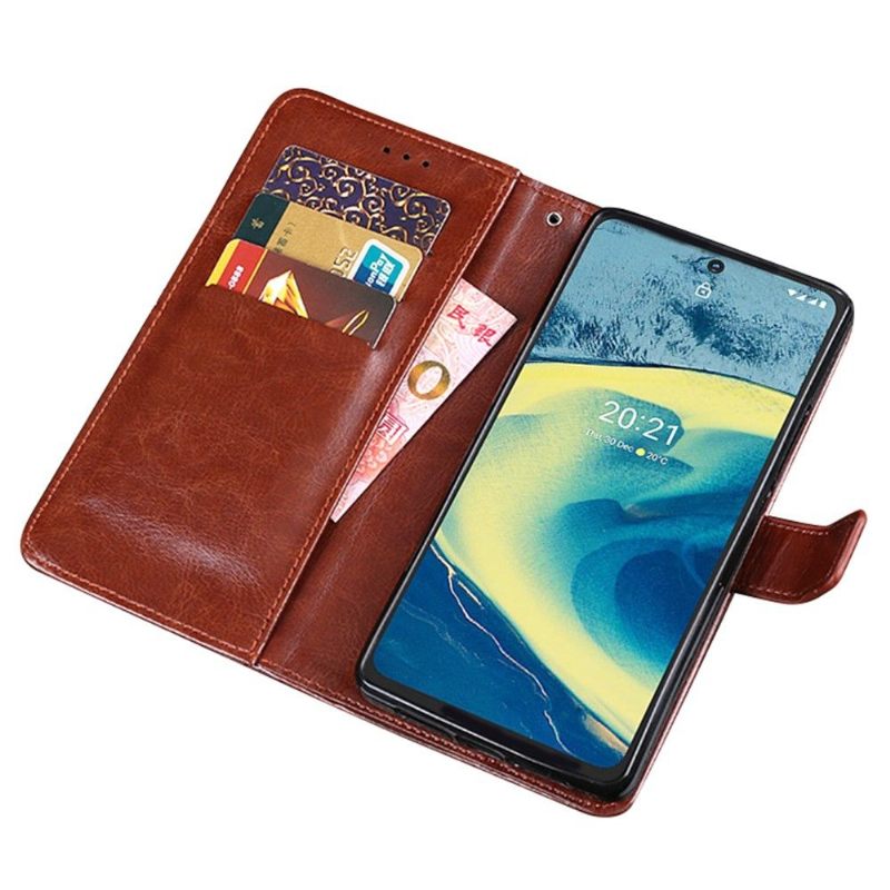 Κάλυμμα Nokia XR20 Θήκη Flip Idewei Folio Leather Effect