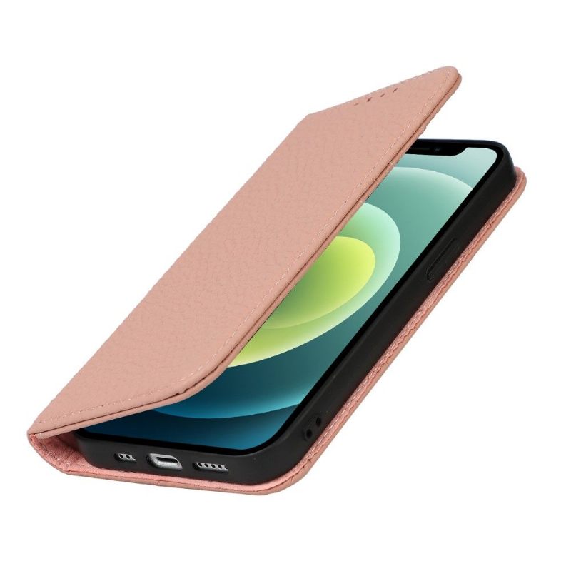 Κάλυμμα iPhone 13 Grained Leather Με Λουράκι