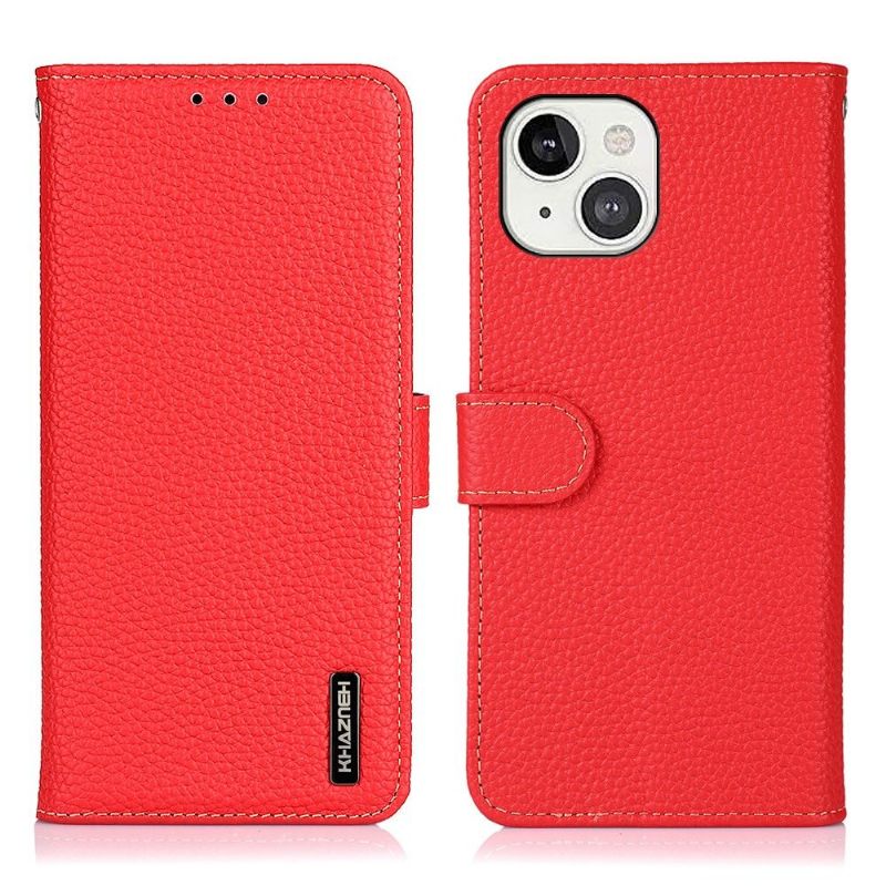 Κάλυμμα iPhone 13 Khazneh Grained Leather