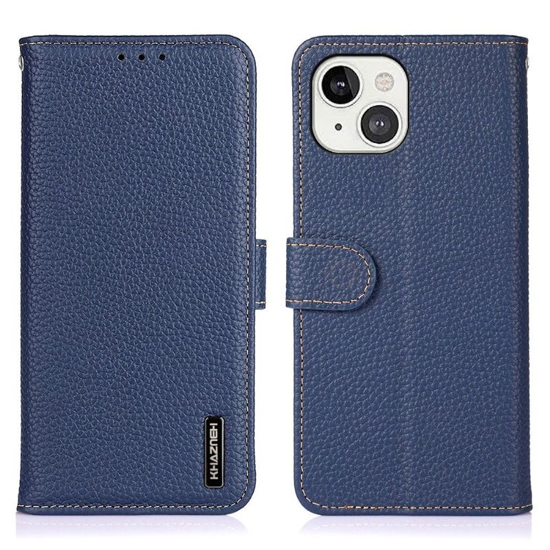 Κάλυμμα iPhone 13 Khazneh Grained Leather