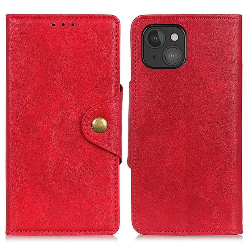 Θήκη Flip iPhone 13 Full Protect Matte Faux Leather