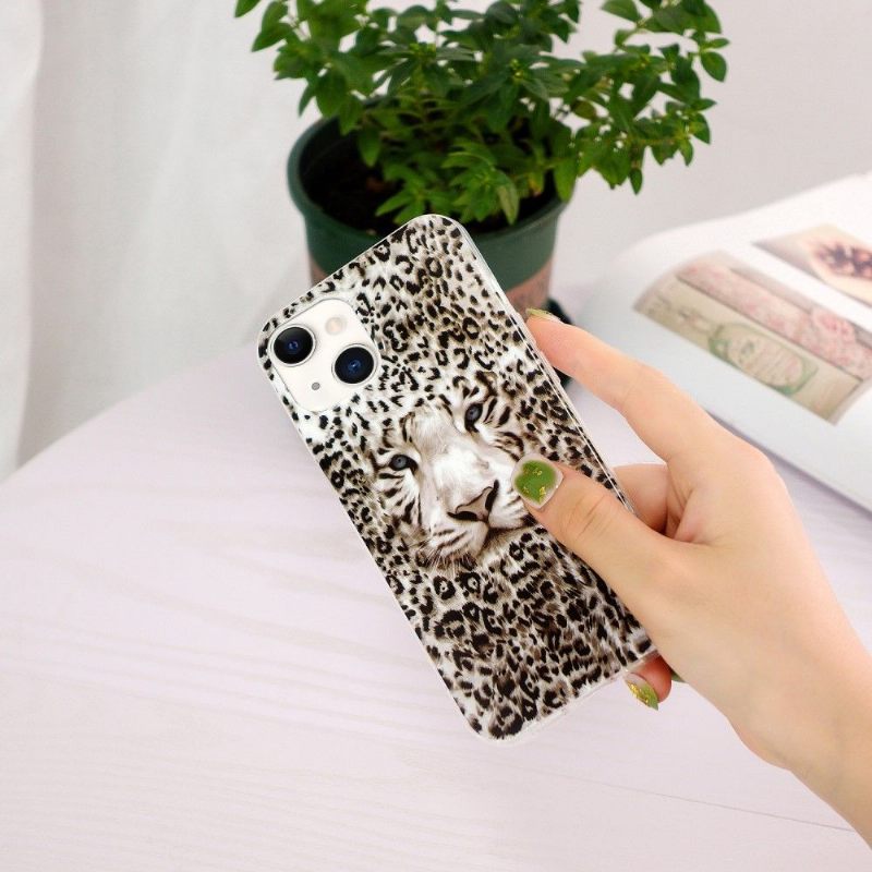 Θήκη iPhone 13 Fluorescent Snow Leopard