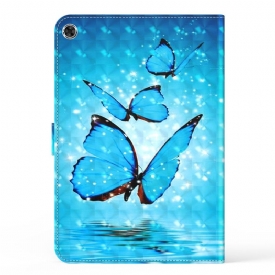 Θήκη Samsung Galaxy Tab A8 (2021) Glitter Blue Butterflies