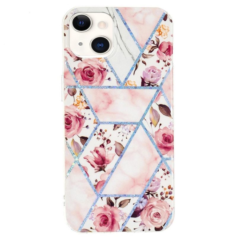 θηκη κινητου iPhone 15 Plus Floral Marble