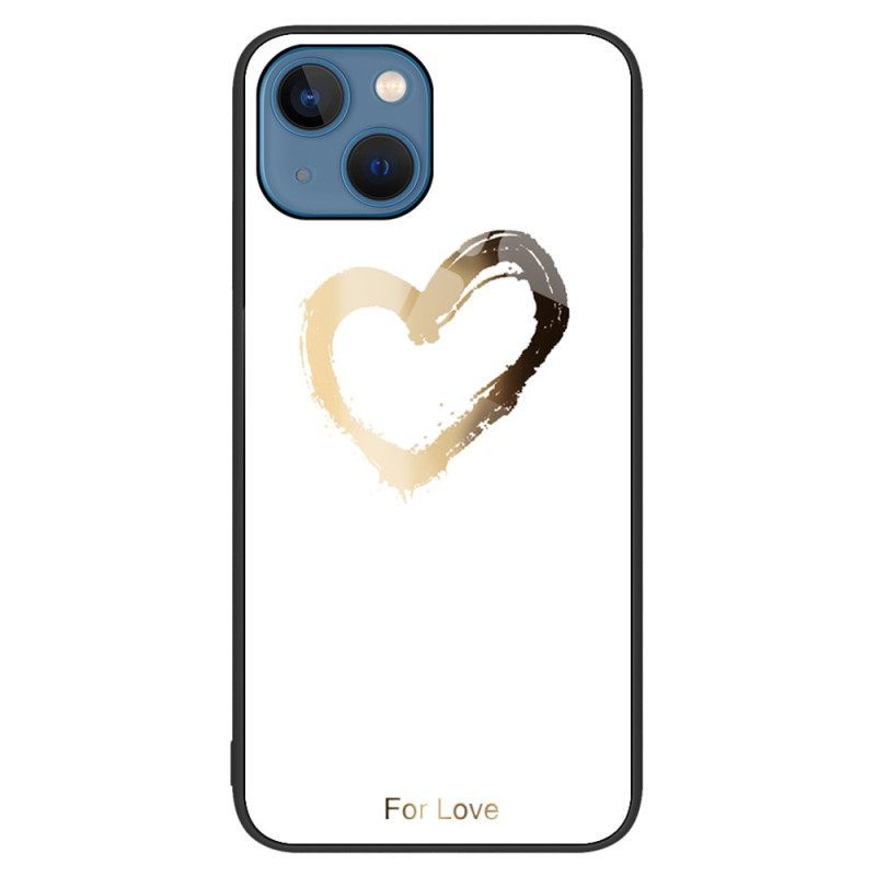 θηκη κινητου iPhone 15 Plus Heart Tempered Glass