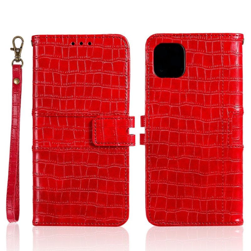 Θήκη Flip iPhone 13 Pro Max Croc Effect Leather Style