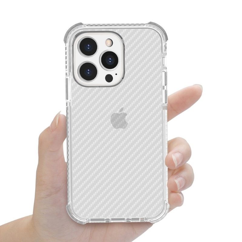 Θήκη iPhone 13 Pro Max Clear Carbon Fiber