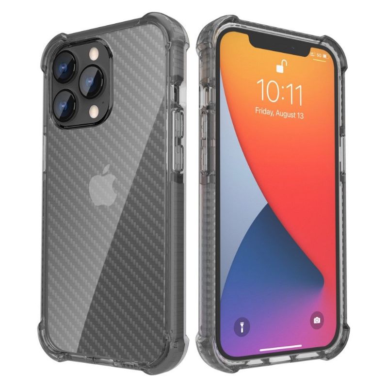 Θήκη iPhone 13 Pro Max Clear Carbon Fiber