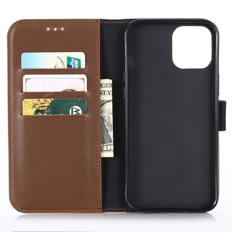 θηκη πορτοφολι iPhone 13 Pro Max Θήκη Flip Faux Leather Retro