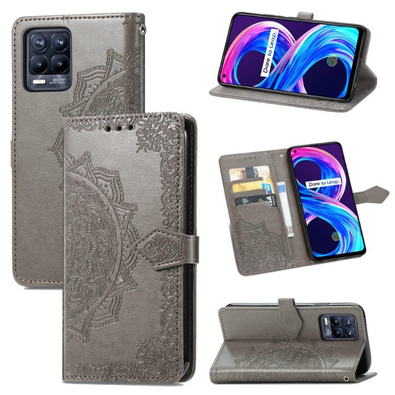 δερματινη θηκη Realme 8 / 8 Pro Mandala Relief Faux Leather