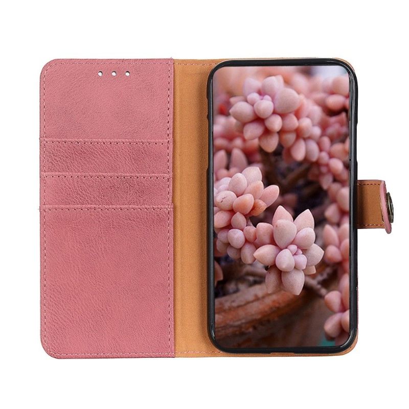 Θήκη Flip Realme 8 / 8 Pro Κάτοχος Κάρτας Khazneh Leather Effect