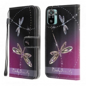 Κάλυμμα Xiaomi Redmi Note 10 / 10S με κορδονι Strappy Dragonflies