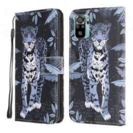 Κάλυμμα Xiaomi Redmi Note 10 / 10S με κορδονι Strappy Leopard