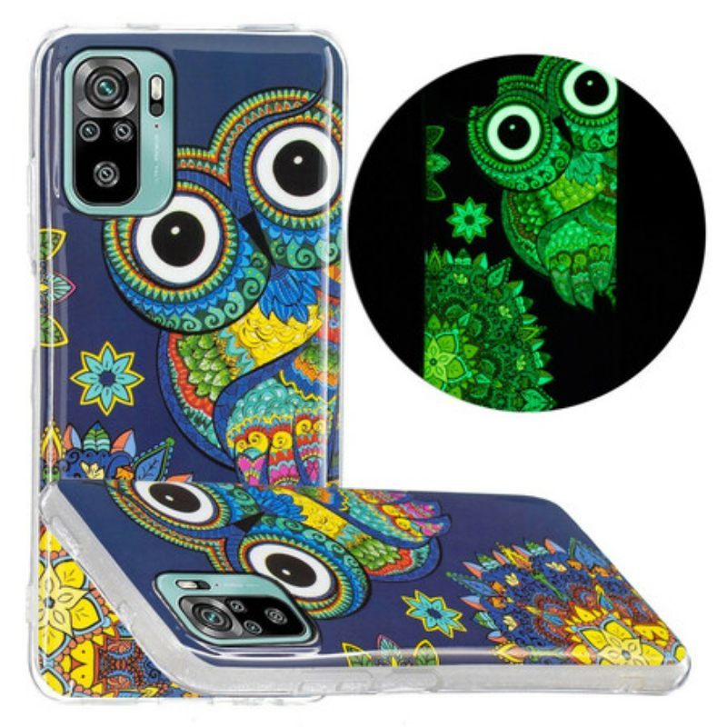 θηκη κινητου Xiaomi Redmi Note 10 / 10S Fluorescent Owl Mandala