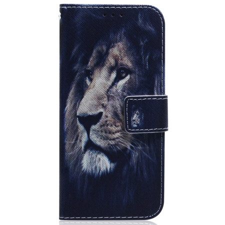 Δερματινη Θηκη Oppo Reno 12 Pro 5g Dreaming Lion Σιλικόνης