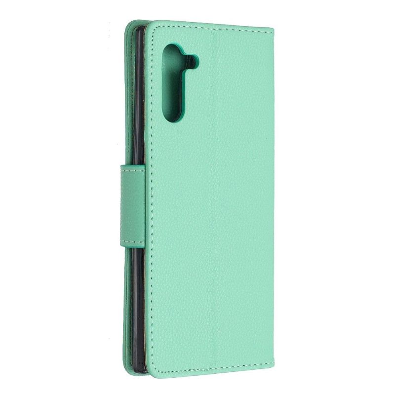 Κάλυμμα Samsung Galaxy Note 10 Grained Leather Effect