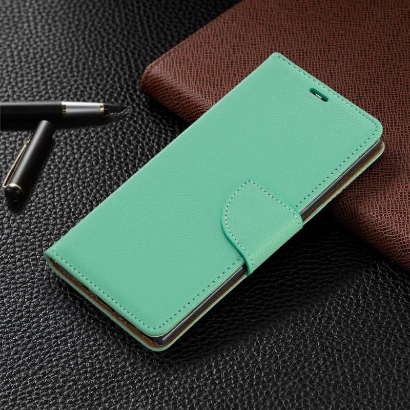 Κάλυμμα Samsung Galaxy Note 10 Grained Leather Effect