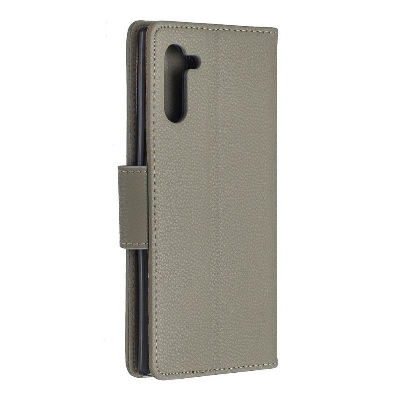 Κάλυμμα Samsung Galaxy Note 10 Grained Leather Effect