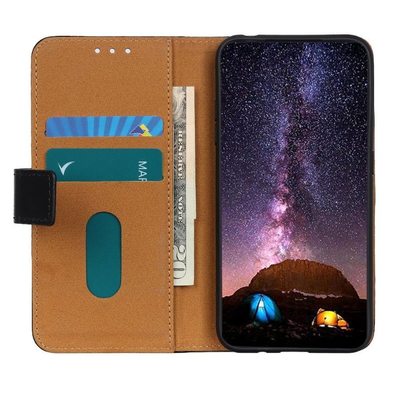 δερματινη θηκη Samsung Galaxy M31 Melody Card Holder - Μαύρο