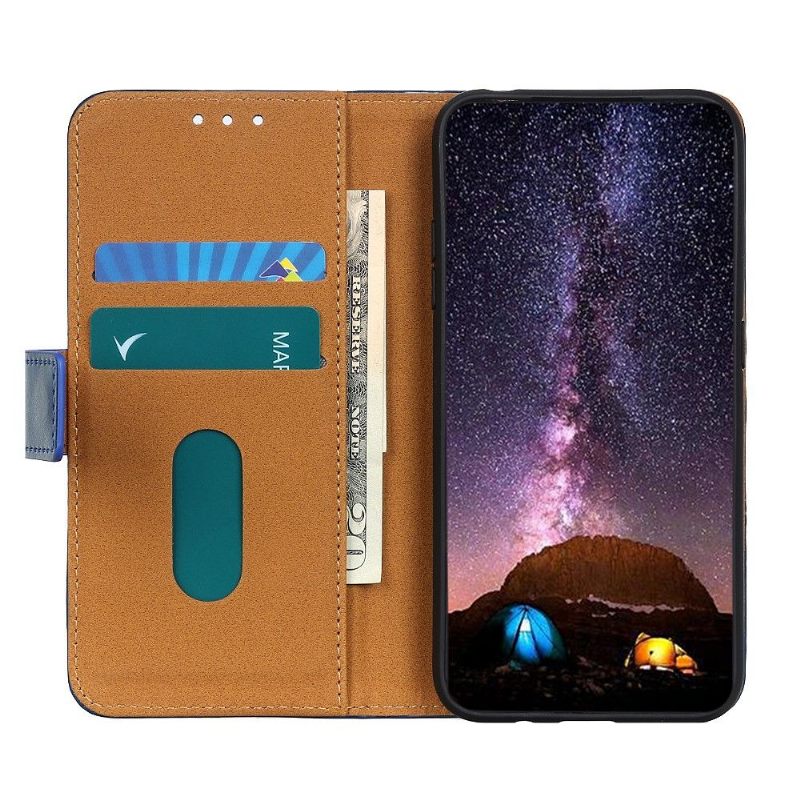 δερματινη θηκη Samsung Galaxy M31 Melody Card Holder - Navy Blue