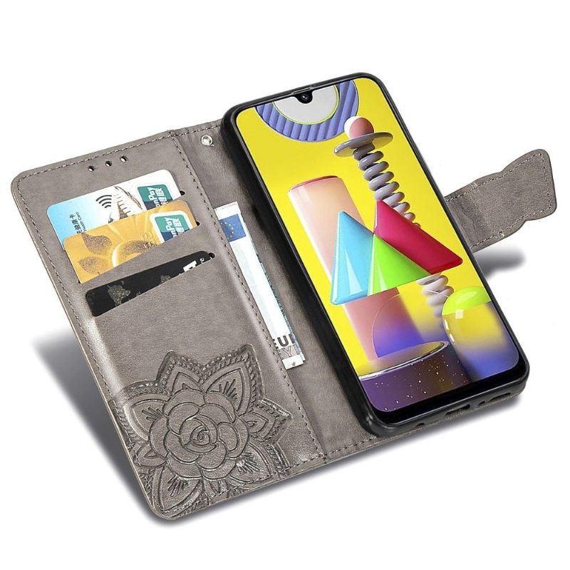 Θήκη Flip Samsung Galaxy M31 Butterfly Relief