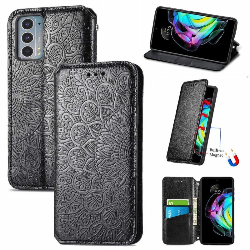 Κάλυμμα Motorola Edge 20 Θήκη Flip Flip Chic Mandala