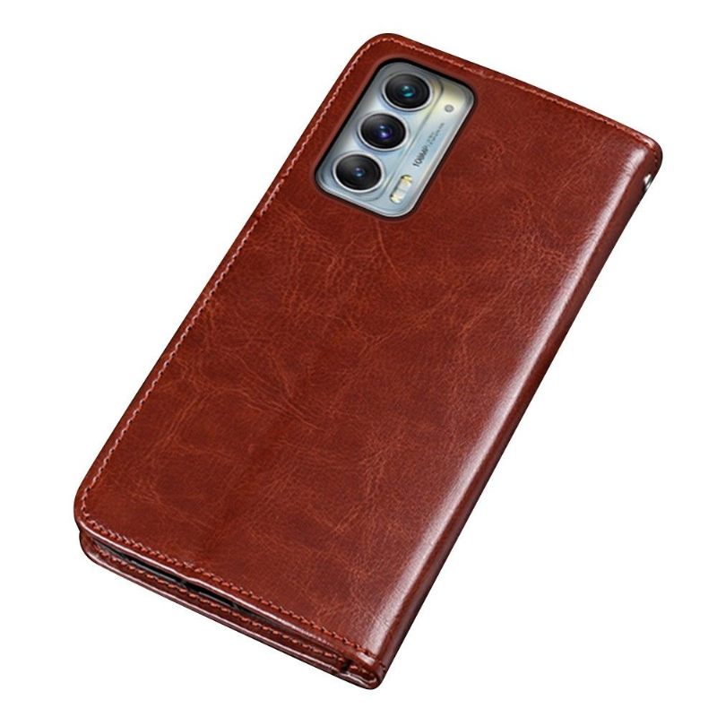 Κάλυμμα Motorola Edge 20 Θήκη Flip Idewei Folio Leather Effect