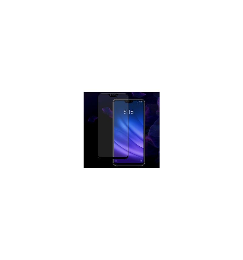 Xiaomi Mi 8 Lite Full Size Tempered Glass Screen Protector - Μαύρο