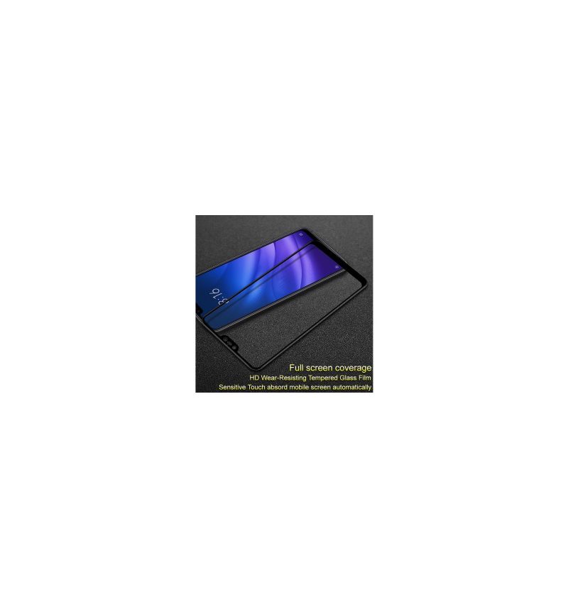 Xiaomi Mi 8 Lite Full Size Tempered Glass Screen Protector - Μαύρο