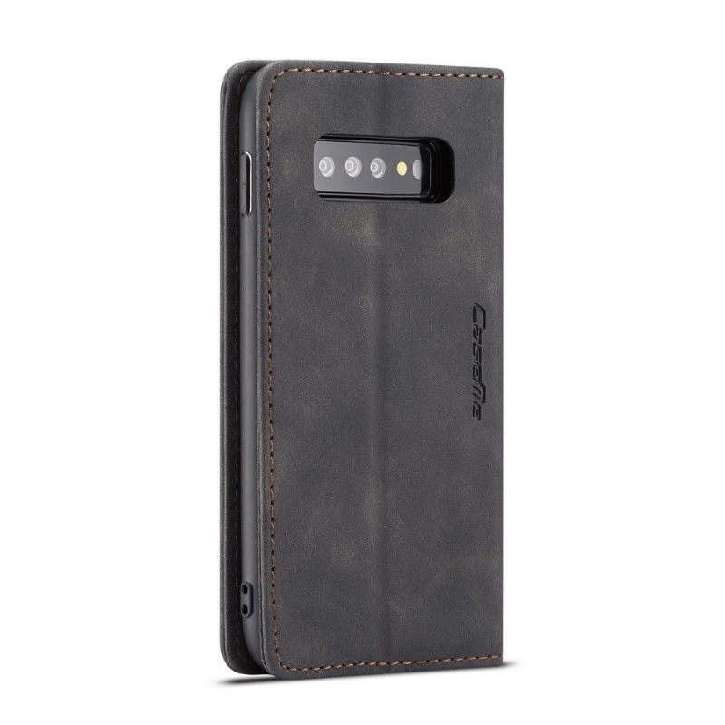 Θήκη Flip Samsung Galaxy S10 Premium Imitation Leather