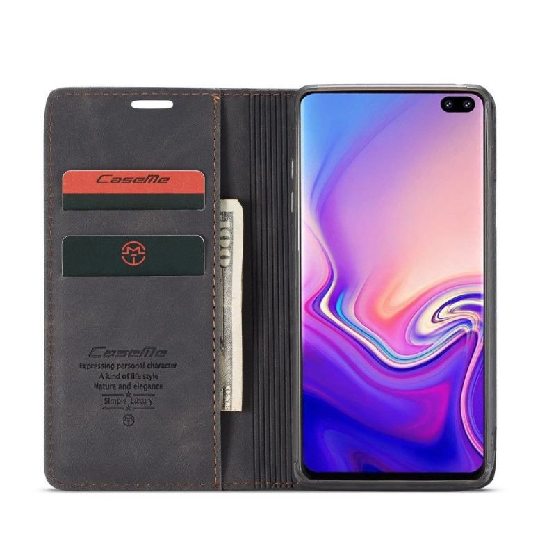 Θήκη Flip Samsung Galaxy S10 Premium Imitation Leather