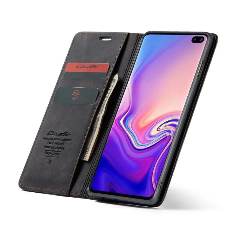 Θήκη Flip Samsung Galaxy S10 Premium Imitation Leather