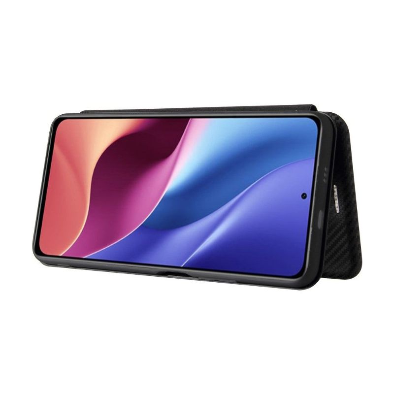 Κάλυμμα Xiaomi Mi 11i / Poco F3 Faux Δέρμα Σε Στυλ Ανθρακονημάτων