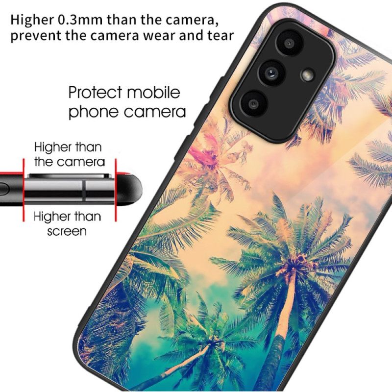 Κάλυμμα Samsung Galaxy A15 5g Palm Tree Tempered Glass