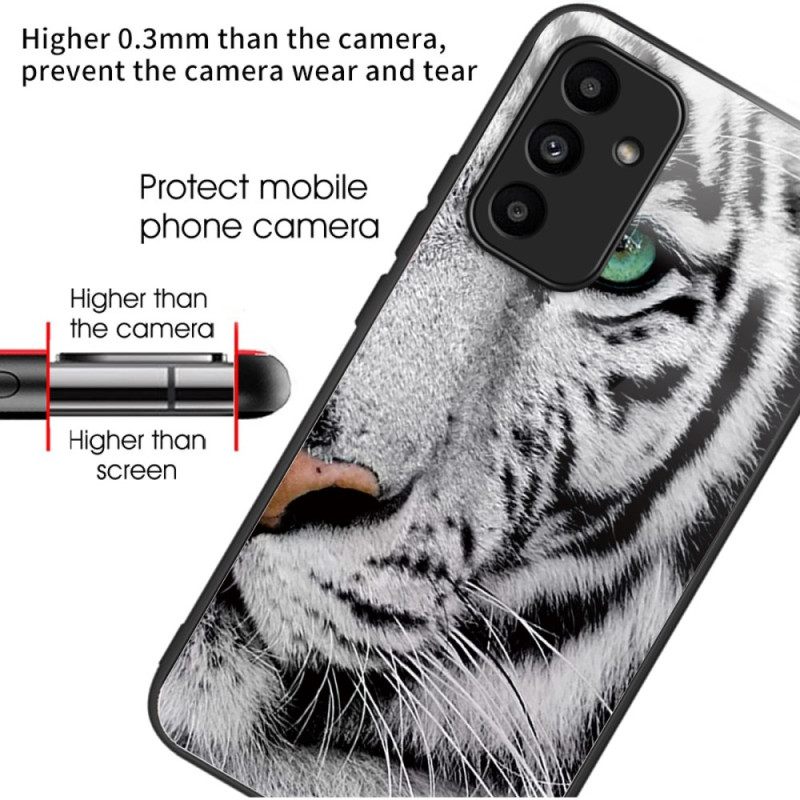 Κάλυμμα Samsung Galaxy A15 5g Tiger Head Tempered Glass