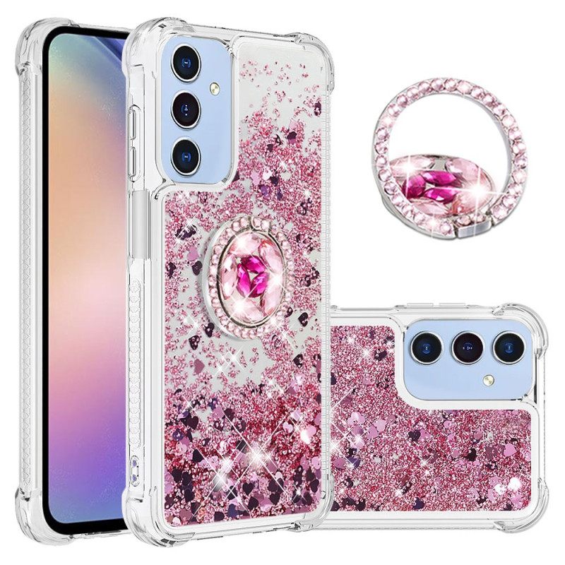 Κάλυμμα Samsung Galaxy A15 5g Υγρό Δαχτυλίδι Στήριξης Glitter