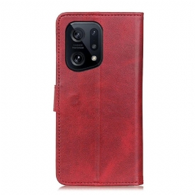 δερματινη θηκη Oppo Find X5 Marius Matte Leather Effect