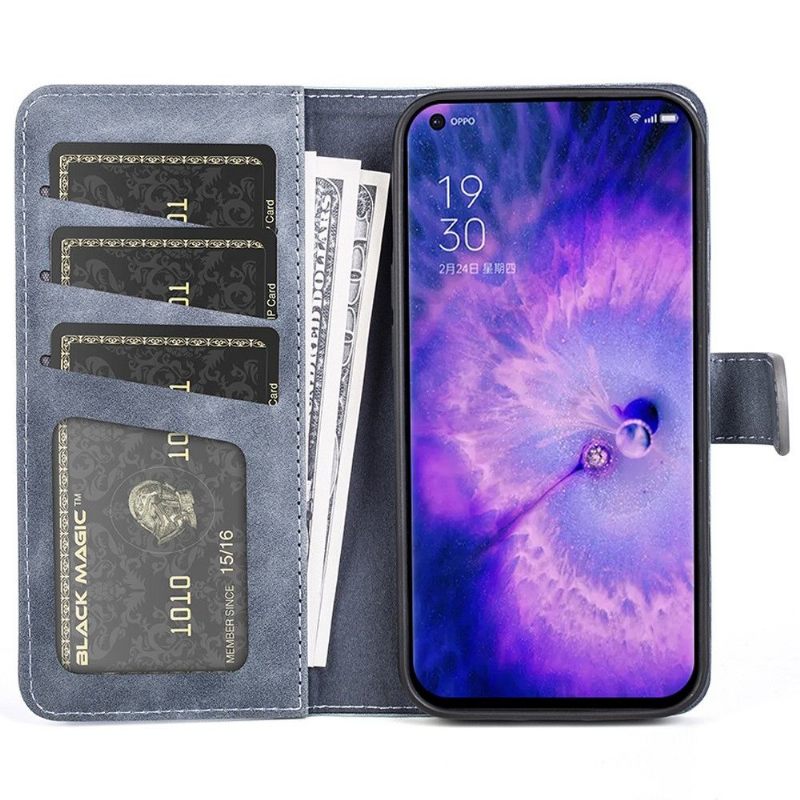 Κάλυμμα Oppo Find X5 Θήκη Flip Bicolor Folio Stand