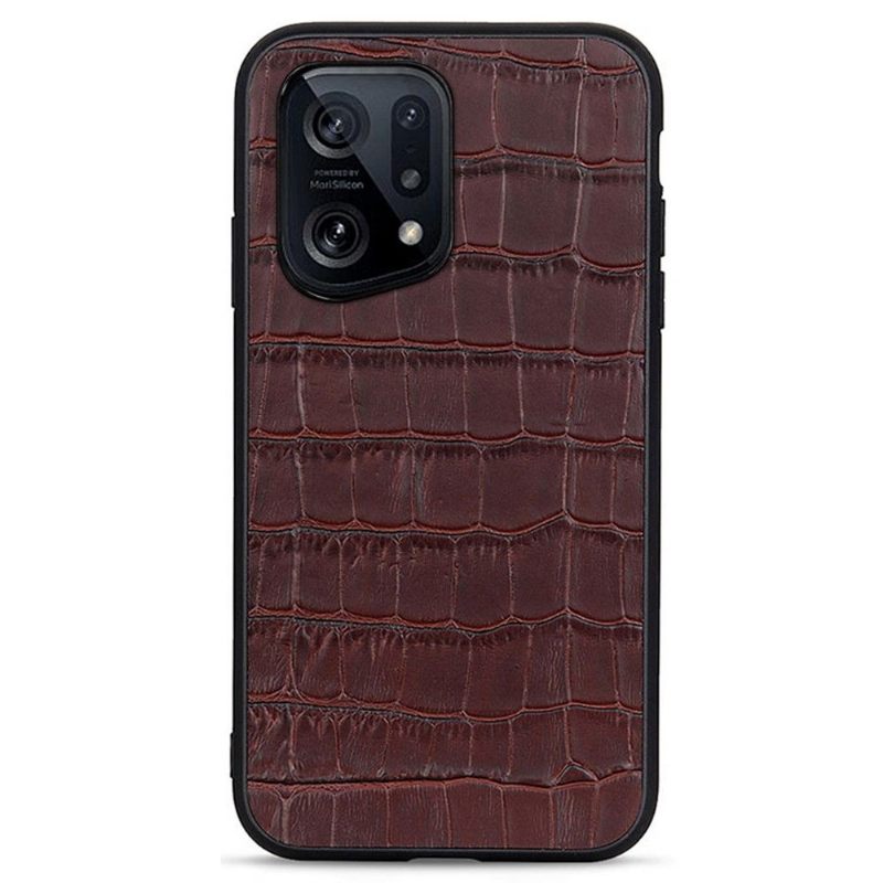 Θήκη Oppo Find X5 Chic Croco Skin Look