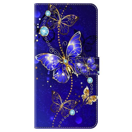 Θηκη Κινητου Honor X9b / Magic 6 Lite Blue Diamond Butterflies