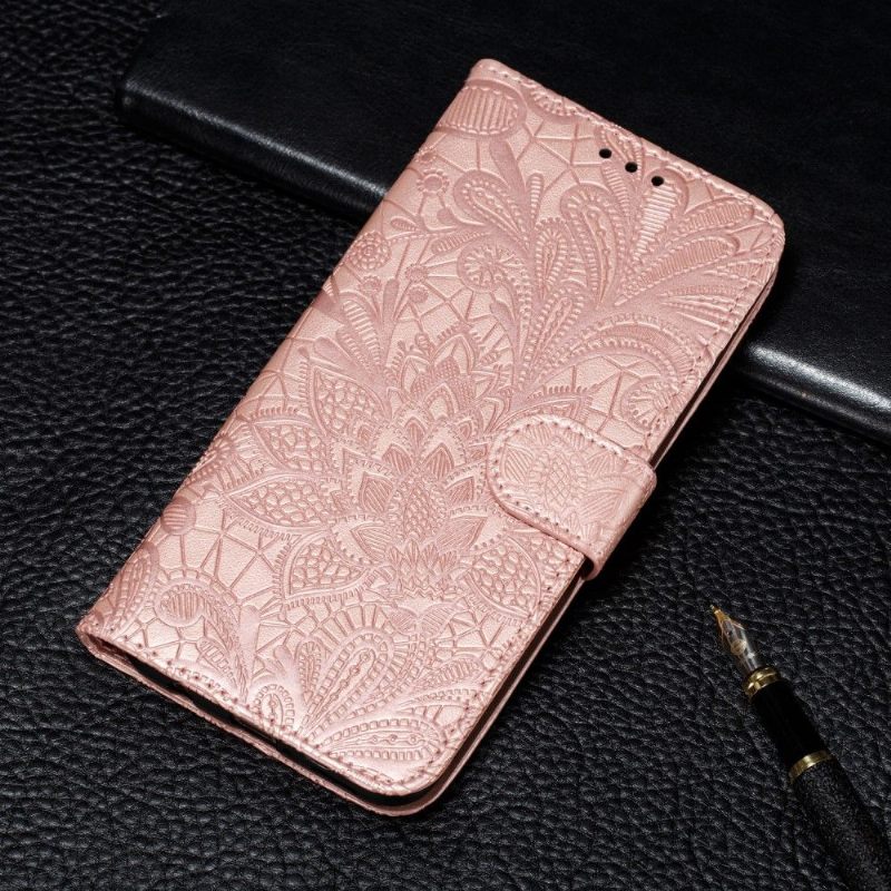 Κάλυμμα Huawei P Smart 2020 Chic Lace Flower - Rose Gold