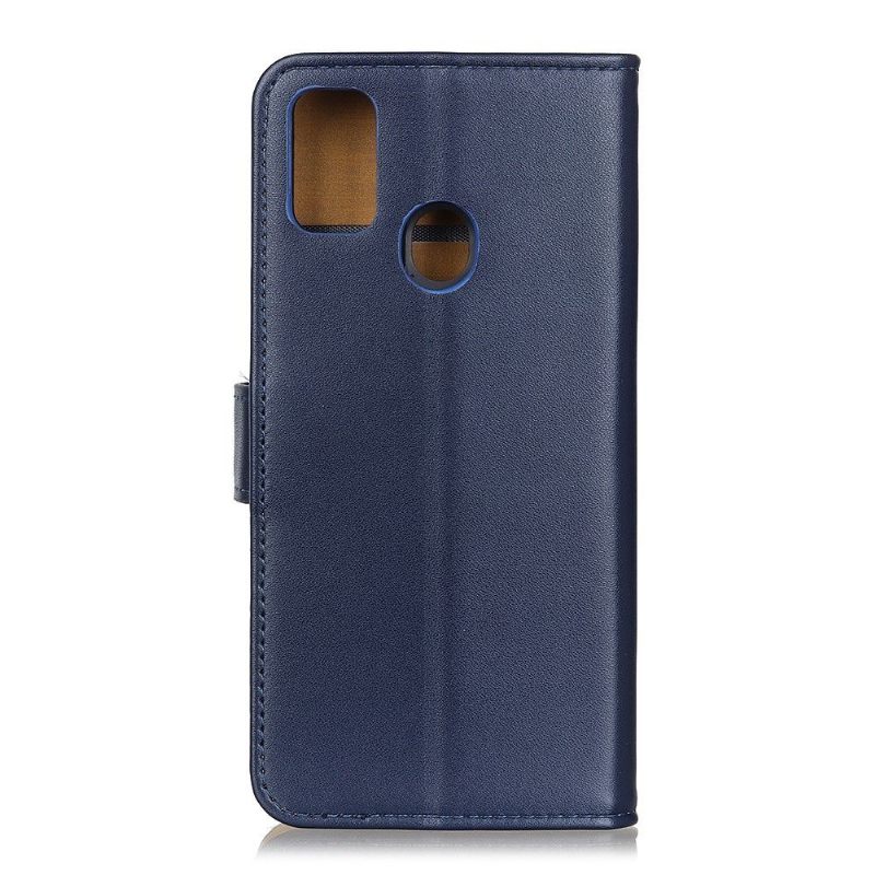 Θήκη Flip Huawei P Smart 2020 Basic Faux Leather - Navy Blue