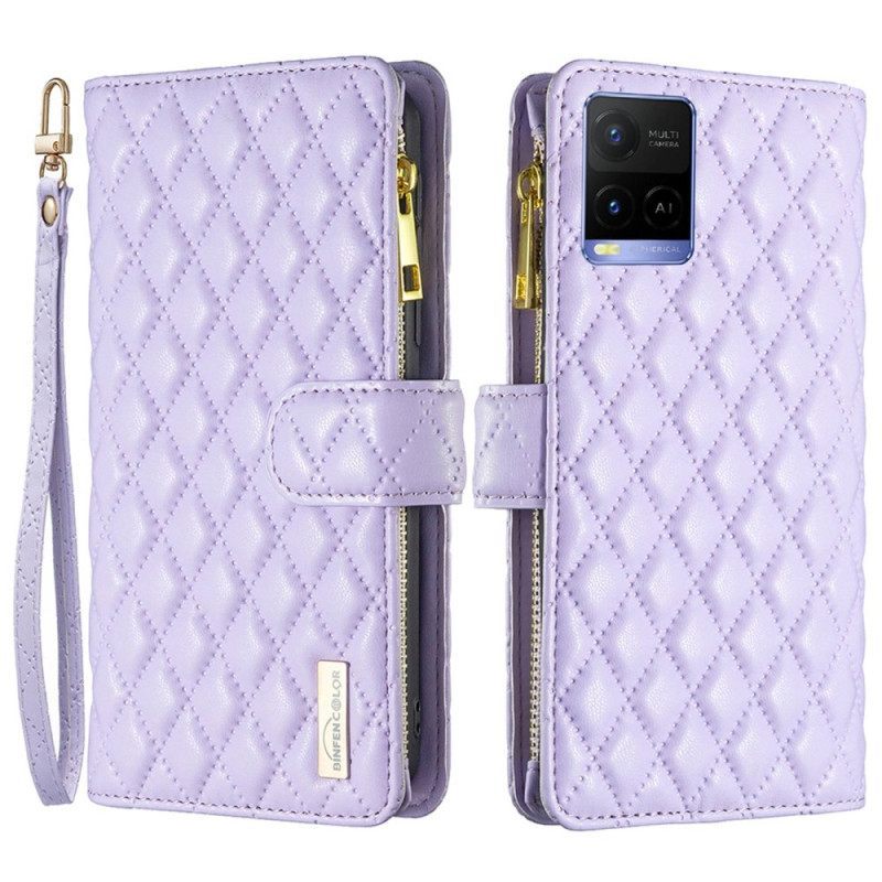 Θήκη Flip Vivo Y33s Binfen Color Style Quilted