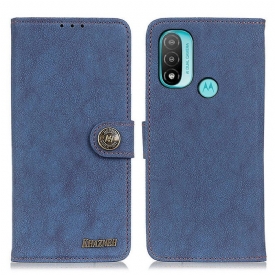 Κάλυμμα Moto E40 / E30 / E20 Khazneh Retro Split Leather