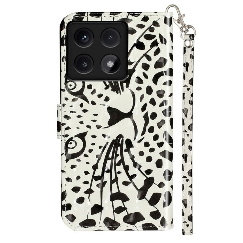 Δερματινη Θηκη Xiaomi 14t Leopard Graphic Strap