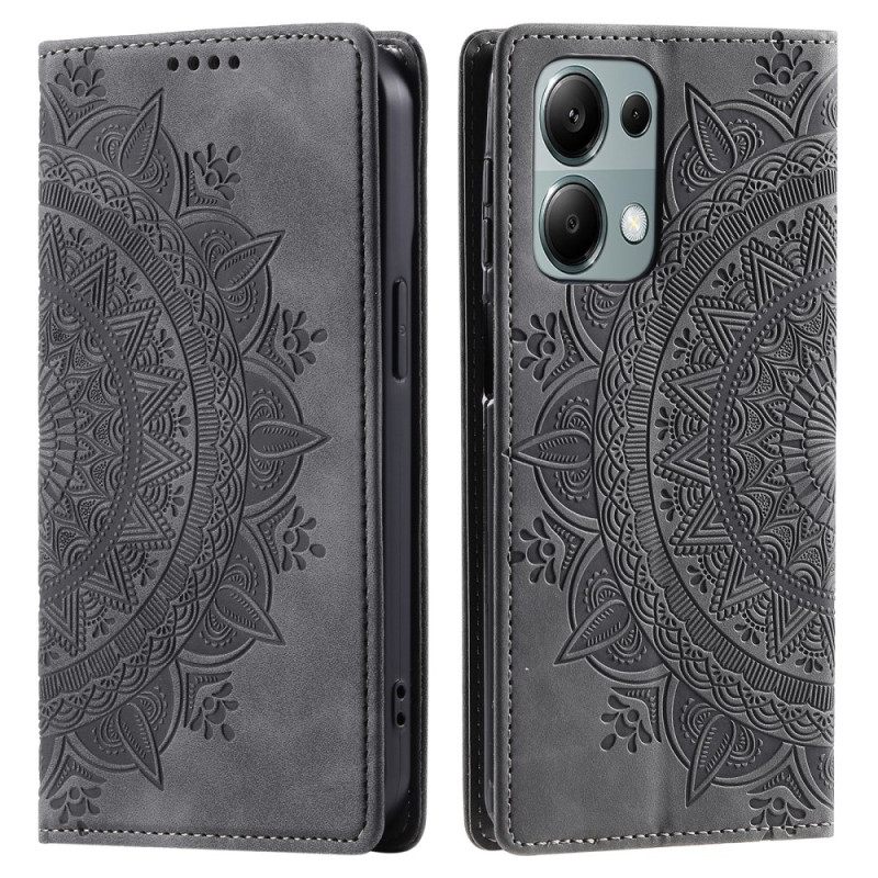 Δερματινη Θηκη Xiaomi 14t Mandala Suede Effect Σιλικόνης