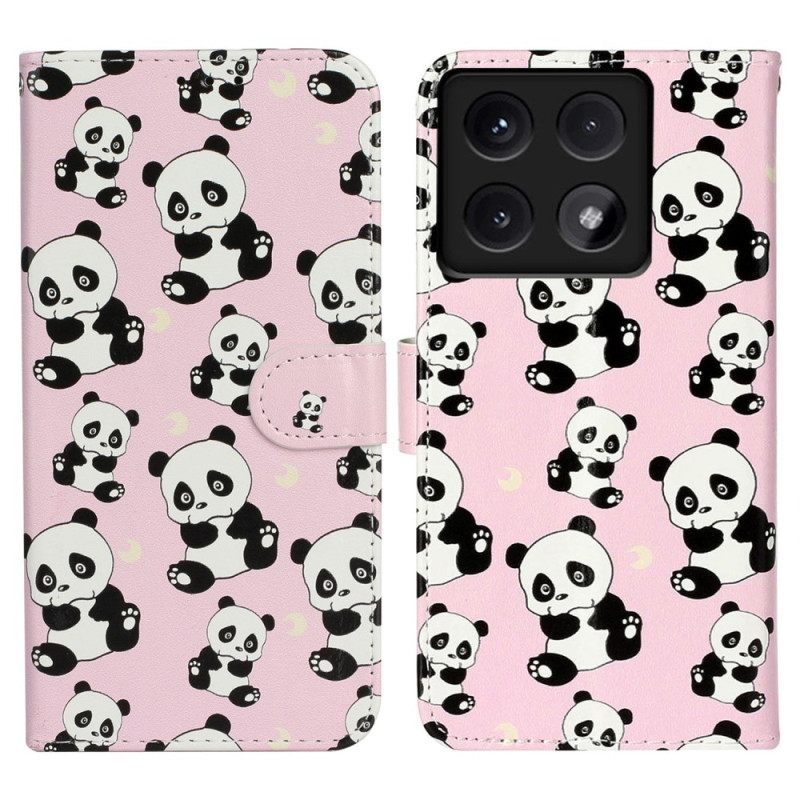 Δερματινη Θηκη Xiaomi 14t Pandas Premium