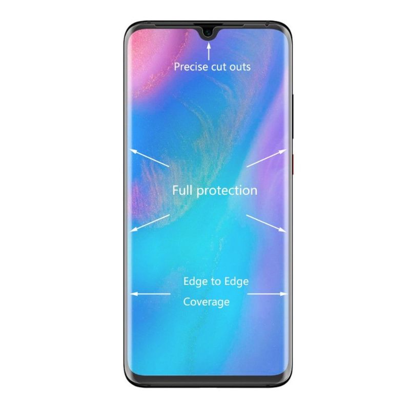 Huawei P30 Pro - Full Size Tempered Glass Screen Protector - Διαφανές